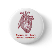 Congenital Heart Disease Awareness Button