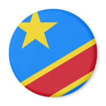 Congo flag CD Magnets
