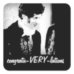 congratu-VERY-lations Stickers
