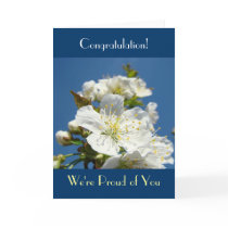 Congratulation! Cards We're Proud of You Blossoms