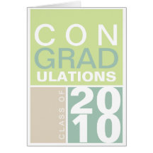 Congratulation class of year green taupe modern greeting card