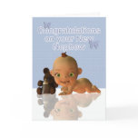 Congratulations A Beautiful Baby boy  Aunt Auntie Card