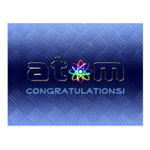 Congratulations! Atom (001) - Greetings Postcard