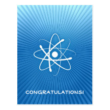 Congratulations! Atom (001) - Greetings Postcard