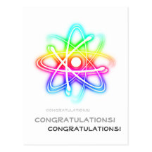 Congratulations! Atom (001) - Greetings Postcard