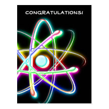 Congratulations! Atom (001) - Greetings Postcard