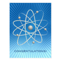 Congratulations! Atom (007) - Greetings Postcard