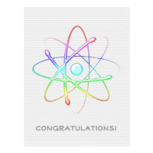 Congratulations! Atom (008) - Greetings Postcard