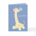 Congratulations (Baby Giraffe / Butterfly) cards