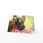Congratulations Boxer Puppy Greeting Card