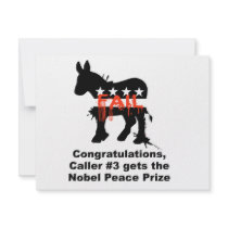Congratulations caller number 3 gets the nobel pri invites