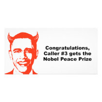 Congratulations caller number 3 gets the nobel pri photo greeting card