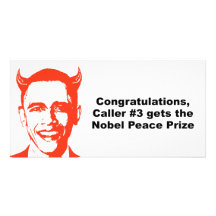 Congratulations caller number 3 gets the nobel pri photo greeting card