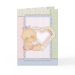 Congratulations Card: Baby Girl With Heart