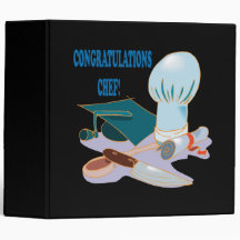 Congratulations Chef 3 Ring Binder