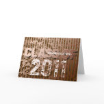 Congratulations Class Of 2011 Cards Brown Grffiti