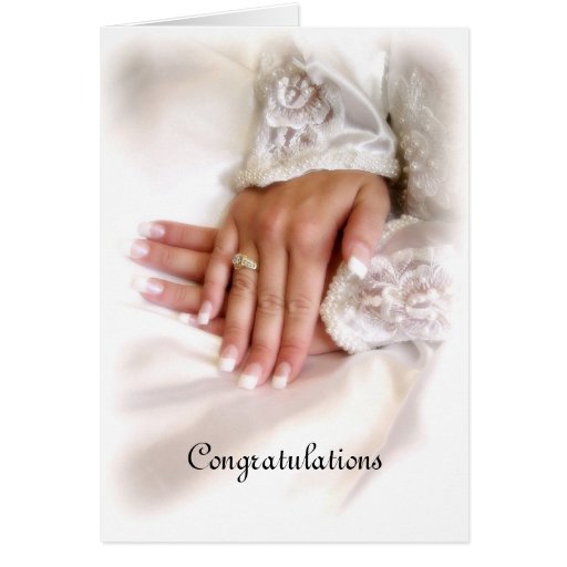 Congratulations for wedding card