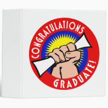 Congratulations Graduate 3 Ring Binders