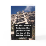 Congratulations Graduation Card w Ladder Quote