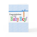 congratulations new baby boy card