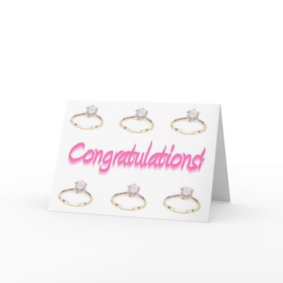 Congratulations New Engagement Paper Card by icansketchu