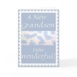 Congratulations-New Grandson Greeting Card