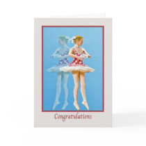 Congratulations on Ballet Dance Recital Cards