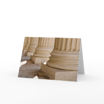 Congratulations on Law Degree Pillars Greeting Card