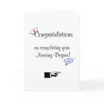 Congratulations on Nursing Degree-Humour Greeting Cards