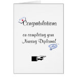 Congratulations on Nursing Diploma-Humour Greeting Cards