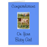 Congratulations On Your Baby Boy Greeting Card