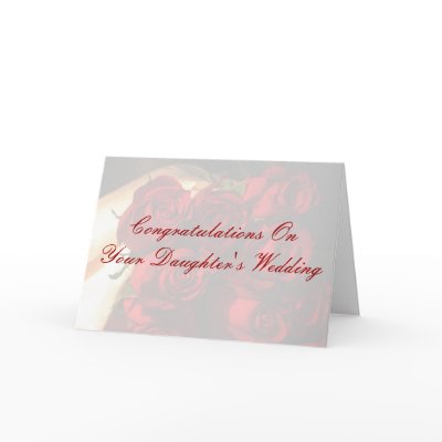 Congratulations On Your Daughter's Wedding Card by DNW_WeddingDesigns