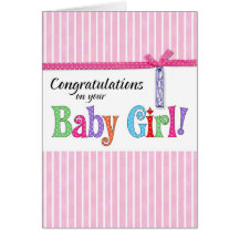 congratulations on your new baby girl cards
