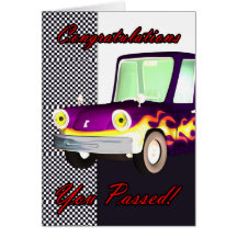 Congratulations passed driving test greeting card