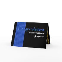 CONGRATULATIONS Police Academy Graduate Card