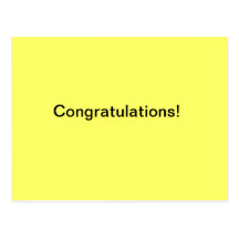 Congratulations! Postcard