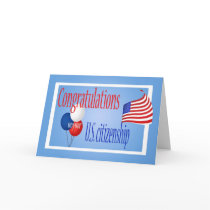 Congratulations US Citizenship US Flag