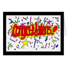 Congratulations_white Greeting Cards