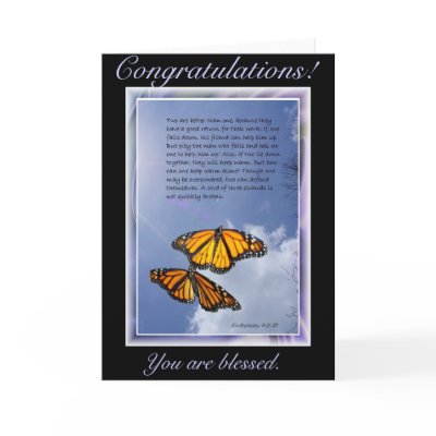 "Congratulations!, You are blessed." Card by Katerpillaf