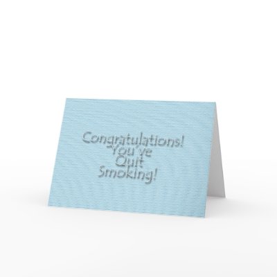Congratulations You've Quit Smoking! Cards by Perlyyyy