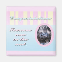 Congratutions on you new baby girl or boy magnets