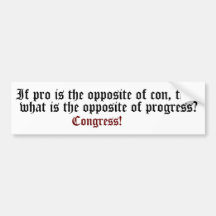 Congress Bumper Stickers