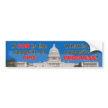Congress Opposite of Progress Bumper Sticker bumper stickers