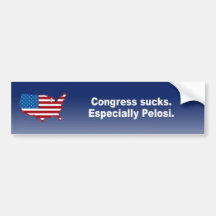 Congress sucks. Especially Pelosi Bumper Stickers
