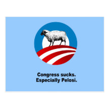 Congress sucks. Especially Pelosi Postcard