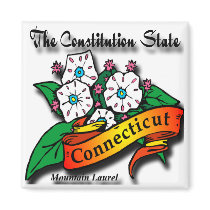Conn Mountain Laurel Constitution State Refrigerator Magnets