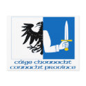 Connacht Province Flag with Name postcards