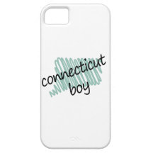 Connecticut Boy on Child's Connecticut Map iPhone 5 Cases