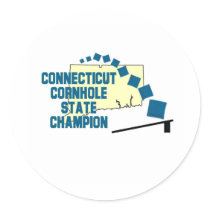Connecticut Cornhole Champion Sticker