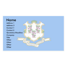 Connecticut Flag Business Card Template